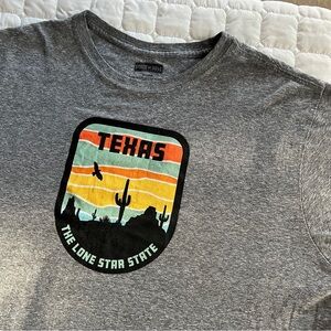 State Of Mine XXL TEXAS LONE STAR USA T Shirt Short Sheeve Heather Gray